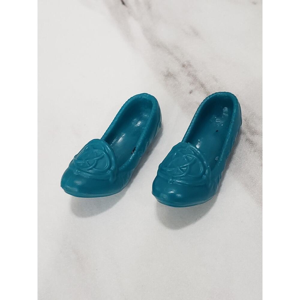 2015 Hasbro Dinsey Merida Royal Shimmer Doll Shoes‎ Blue Flats Slanted Feet